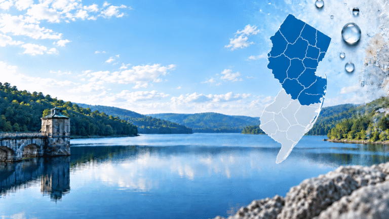 Water hardness in North and Central Jersey varies by local water source and geology.
